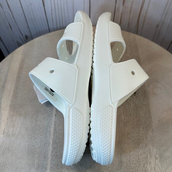 Crocs Classic Mens Slides Size 9 Womens 11 Slip On Sandals White 206761-100 NEW - Picture 11 of 14
